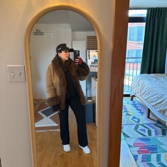 Vintage Genuine Suede Sheepskin Shearling jacket - Picture 8 of 8